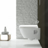 Комплект инсталляции GEBERIT DUOFIX PLATTENBAU 458.125.21.1 с клавишей DELTA 51 хром глянец с подвесным унитазом RENOVA PLAN 500.378.01.1 и сиденьем микролифт 500.691.01.1 458.125.21.1-500.378